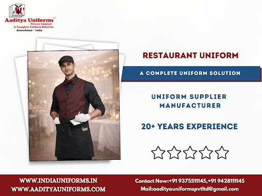 Restaurant Uniform – Available At Aaditya Uniforms