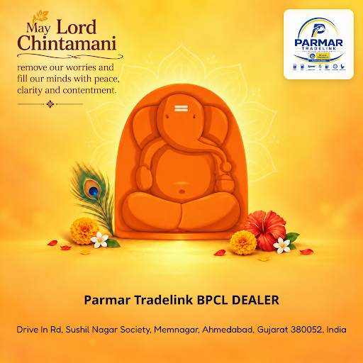 Visit Parmar Tradelink BPCL DEALER, your trusted bharat petroleum pump, celebrating Ganpati 2026… post image