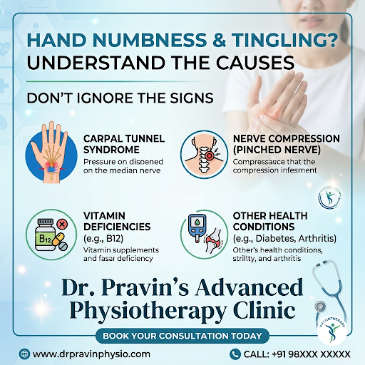 🛠️ Advanced Physiotherapy for Hand Numbness & Tingling in VikhroliWaking up with "pins and needle… post image