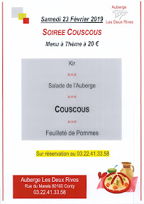 Menu L'Auberge Les Deux Rives Page 16