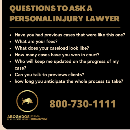 Questions to ask a personal injury lawyer