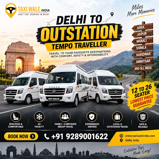 Planning a group trip from Delhi to an outstation destination? Travel comfortably with Taxi Wale… post image