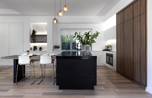 Wood Marble and White