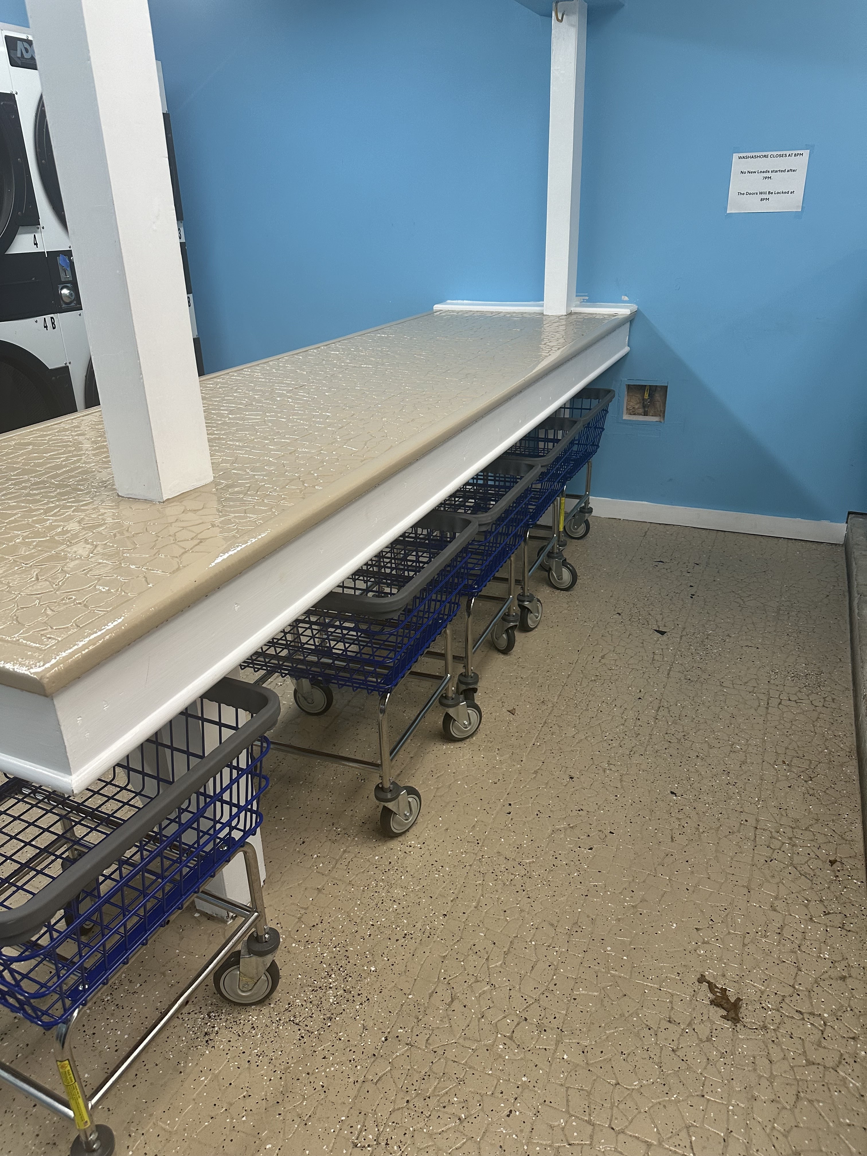 Wash Ashore laundromat interior in Oak Bluffs, MA