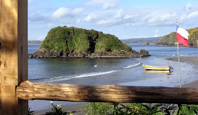 Photos of camping blue sea on Chiloe Island