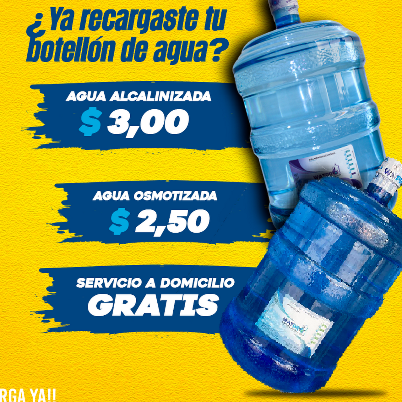 sobresalir puntada fingir Botellón de agua a domicilio Quito (Watpro Agua Purificada) - Somos Watpro  S.A empresa de purificación y envasado de agua por ósmosis inversa y agua  alcalina que cuenta con grandes beneficios.