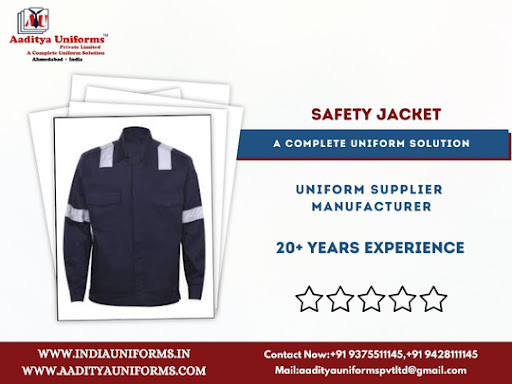 Safety Jacket Available At Aaditya Uniforms post image