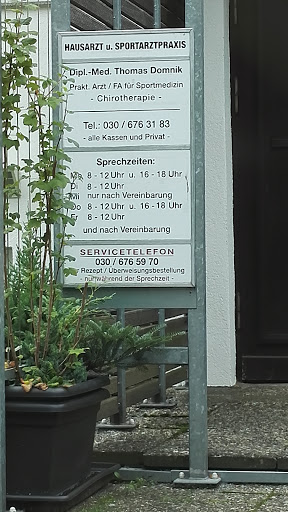 Dipl.Med. Thomas Domnik Facharzt für Allgemeinmedizin - Thumbnail