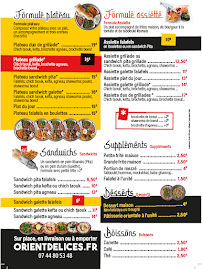 Menu L'Orient des Délices Page 1