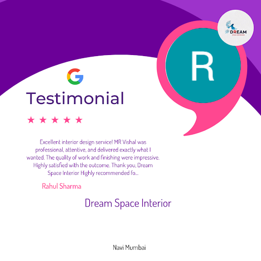 Rahul Sharma from Ulwe raves about his exceptional experience with Dream Space Interior's office… post image