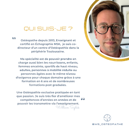 Photo n°10 de William SAJDAK | Centre d'ostéopathie et d'échographie* fonctionnelle | Quint-Fonsegrives à Quint-Fonsegrives (Ostéopathe)