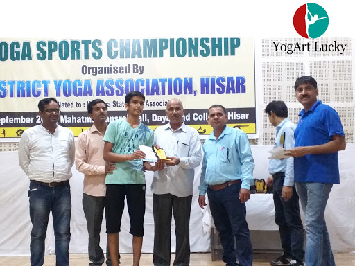 Natik Won Silver Medal In District Yoga Championship Hisar Studio oF YogArt Lucky Health & Fitnes… post image