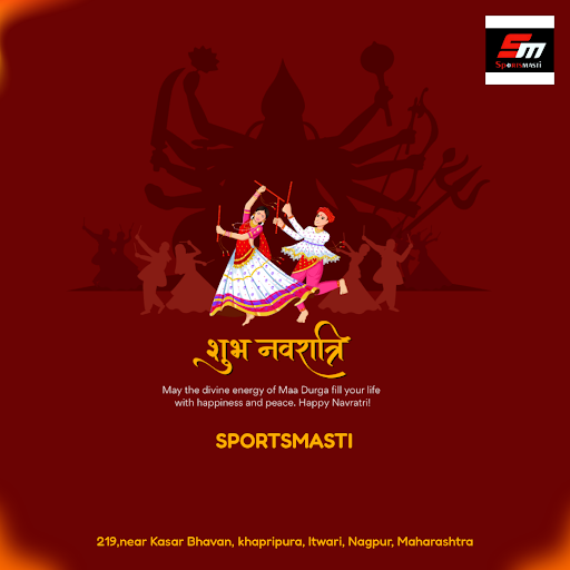 Wish you a vibrant Navratri from SportsMasti, Nagpur's premier corporate trophy and memento suppl… post image
