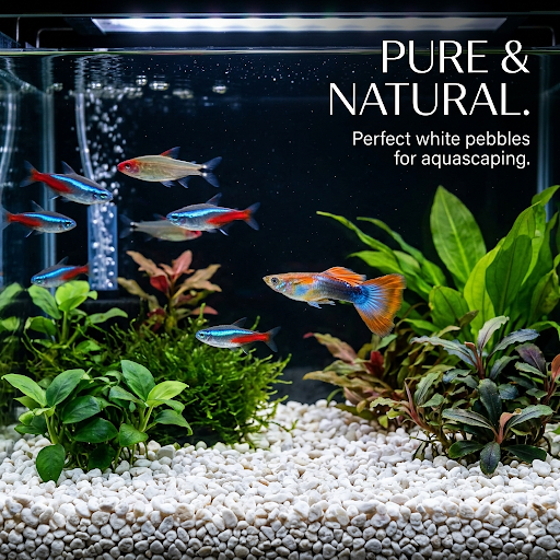 ✨ Pure & Natural White Pebbles for Aquascaping ✨ post image