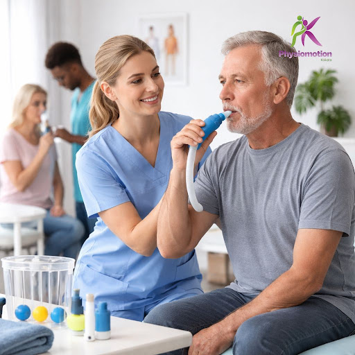 Struggling with breathlessness after illness, surgery, or asthma? At Physiomotion Kolkata, our sp…
