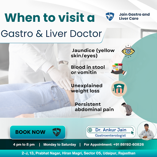 If you're experiencing jaundice, blood in stool or vomit, unexplained weight loss, or abdominal p…