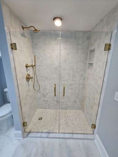 Shower Door And Mirror