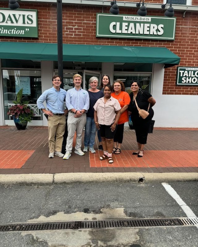 Clean laundry equipment at Medlin-Davis Cleaners in Raleigh, NC