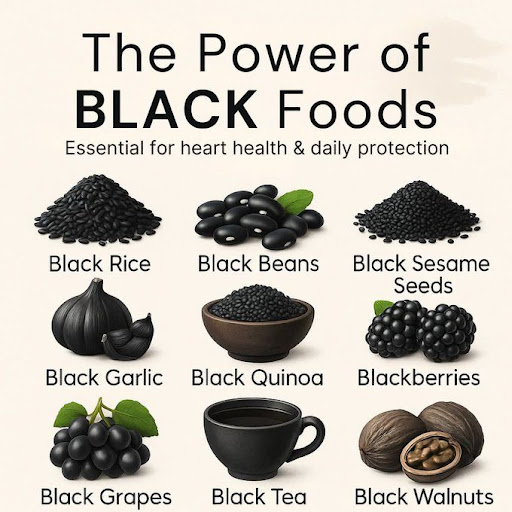 Discover the amazing health benefits of 'black foods'! Nature offers incredible dark-hued foods l… post image