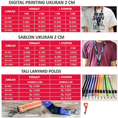 Photos of Tali Id Card Sablon Printing