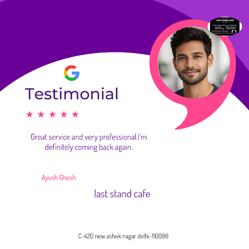 Ayush Ghosh gives a 5-star thumbs up to Last Stand Cafe in New Delhi! He loved the gaming zone, w… post image