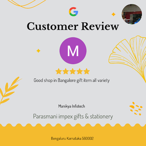 Manikya Infotech raved about their exceptional experience at Parasmani impex gifts & stationery i…