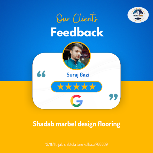 Suraj Gazi's exceptional experience at Shadab Marbel Design Flooring in Kolkata! He loved our bes… post image