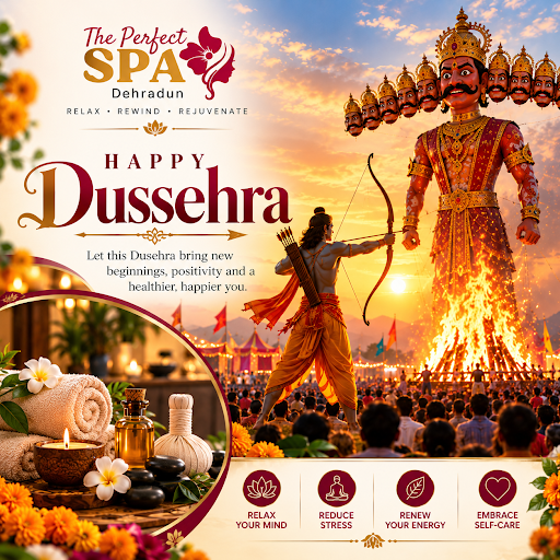 🏹✨ Happy Dussehra from The Perfect Spa Dehradun! 🌸 post image