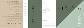Menu CJ SUSHI Page 1
