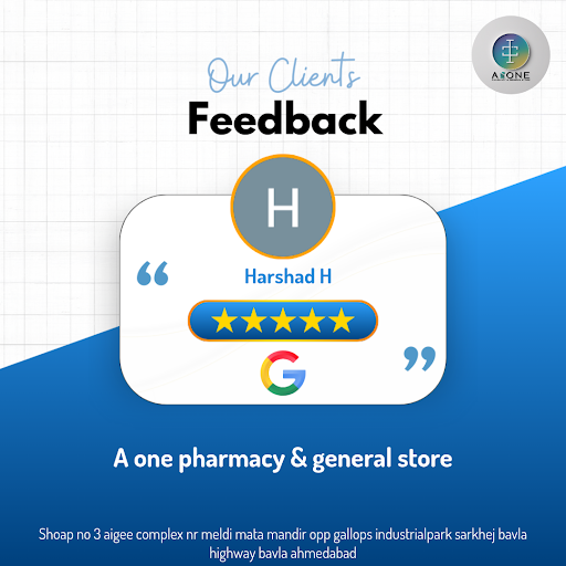 Harshad H from Ahmedabad raves about the exceptional service at A one pharmacy & general store. '… post image