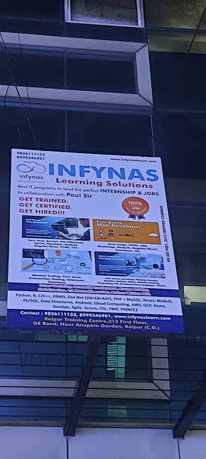 Infynas Learning Solutions - Data Science, Data Analytics, Cloud Computing Course Training and Placement Program in Raipur