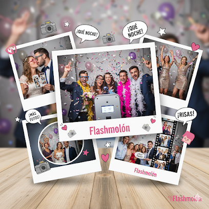Flashmolón | Celebraciones Bodas | Alquiler Fotomatón