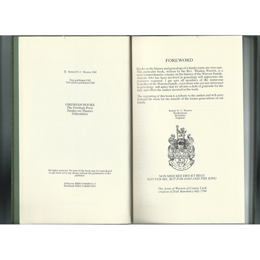 The History of the Warren Family Book - Thumbnail