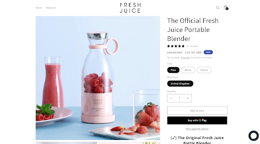 Fresh Juice Portable Blender UK