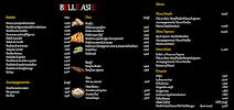 Menu Belle Asie Page 1