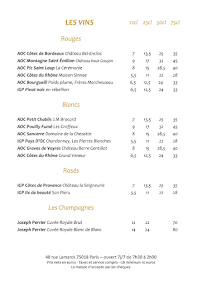 Menu Au Relais Page 2