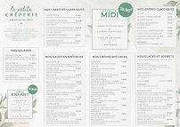Menu La petite Crêperie - Castres Page 1