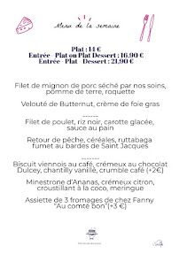 Menu L'AVINEUR Page 1