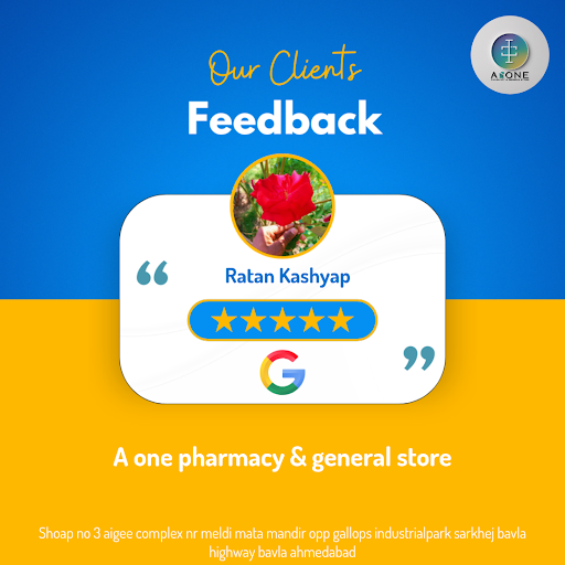 Ratan Kashyap, a satisfied customer, praises A one pharmacy & general store in Ahmedabad for thei… post image
