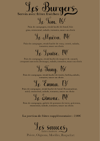 Menu La Roulotte Page 1