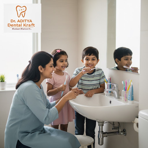 Struggling to get your child to brush without a fuss? At Dr. Aditya Dental Kraft in Ghaziabad, we… post image