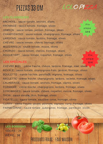 Menu LOLO PIZZA (hérault 34) Page 2