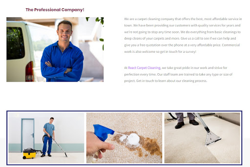 React Fast Carpet Cleaning - Visual