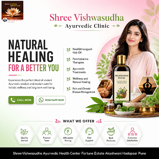 Shree Vishwasudha Ayurvedic Clinic offers expert Panchakarma therapies, Ayurvedic treatments, and… post image
