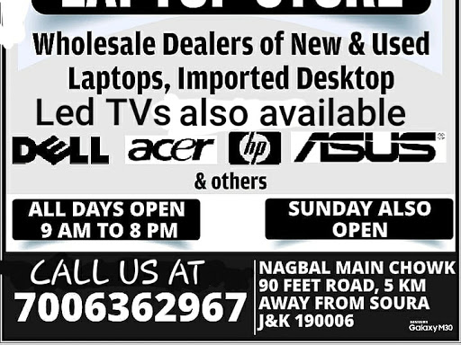 20% discount on New Laptops.Asus.Dell,Hp.Lenovo,Acer. All Brands available in Dualcore,Quadcore,i… post image