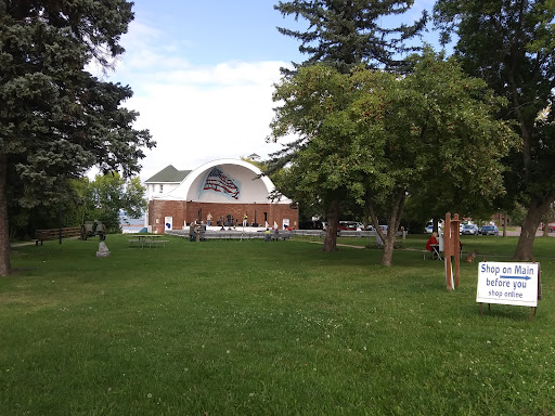 The bandshell in the park