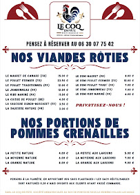 Menu Rôtisserie Le Coq en Pâte Page 1