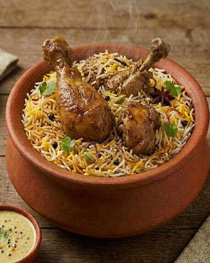 Sunday calls for authentic Dum Biryani! Unlike mass-produced biryanis, our Chicken Handi Biryani… post image