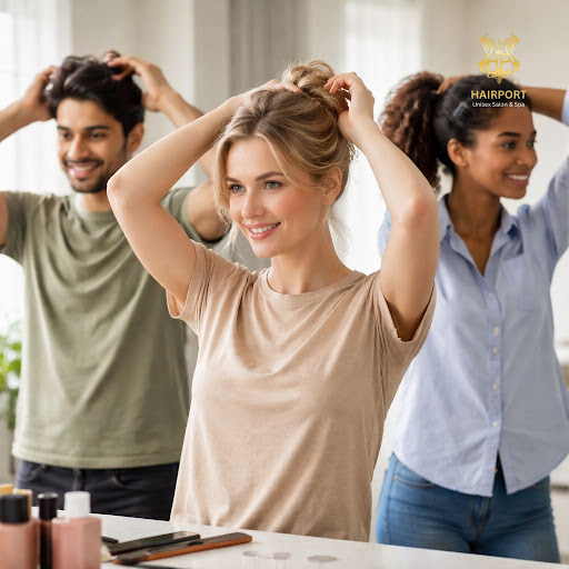 Rushing between work, home and errands but still want great hair every day? At Hairport Unisex Sa…