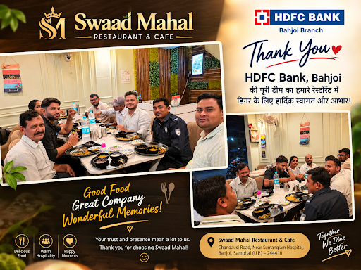 🍽️✨ Swaad Mahal Restaurant & Cafe post image
